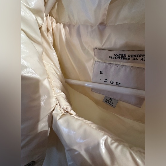 A New Day Water-Resistant Cream iridescent Puffer  Jacket - Picture 2 of 3
